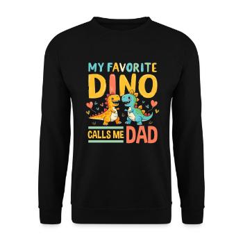 Décorations de fête de dinosaures - Sweat-shirt Unisexe - noir - Devant - Alina (178cm) & Michal (187cm)