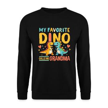 Décorations de fête de dinosaures - Sweat-shirt Unisexe - noir - Devant - Alina (178cm) & Michal (187cm)