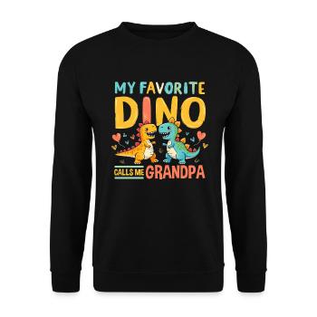 Décorations de fête de dinosaures - Sweat-shirt Unisexe - noir - Devant - Alina (178cm) & Michal (187cm)