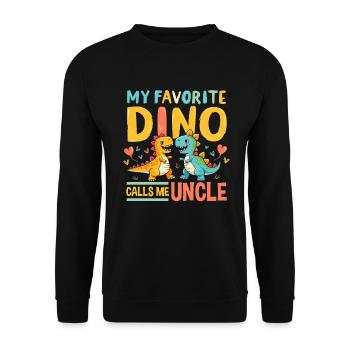 Décorations de fête de dinosaures - Sweat-shirt Unisexe - noir - Devant - Alina (178cm) & Michal (187cm)