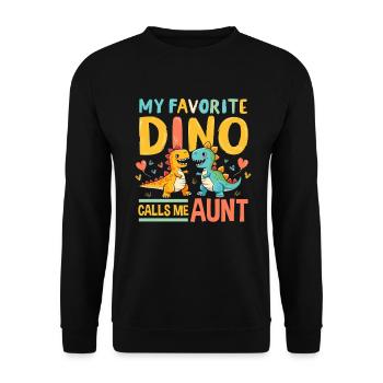 Décorations de fête de dinosaures - Sweat-shirt Unisexe - noir - Devant - Alina (178cm) & Michal (187cm)