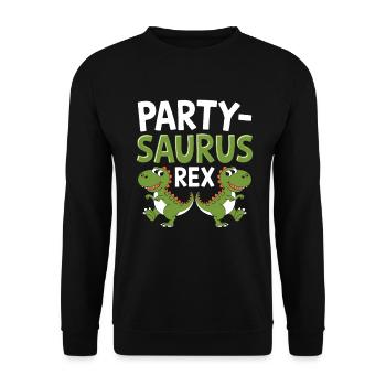 Décorations de fête de dinosaures - Sweat-shirt Unisexe - noir - Devant - Alina (178cm) & Michal (187cm)