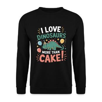 Décorations de fête de dinosaures - Sweat-shirt Unisexe - noir - Devant - Alina (178cm) & Michal (187cm)