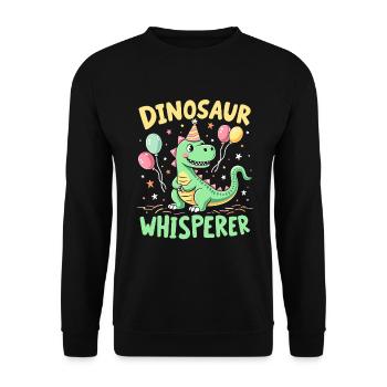Décorations de fête de dinosaures - Sweat-shirt Unisexe - noir - Devant - Alina (178cm) & Michal (187cm)