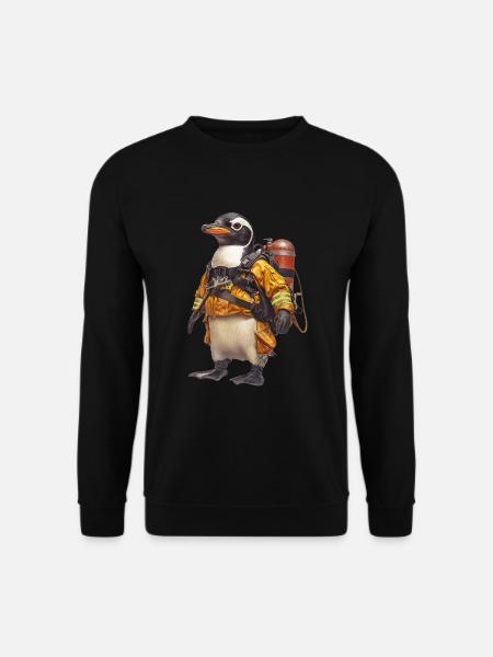 Pinguin - Unisex Pullover - Schwarz