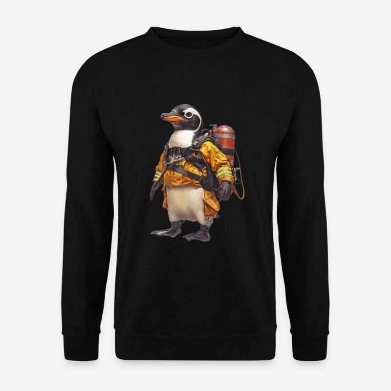 Pinguin - Unisex Pullover - Schwarz
