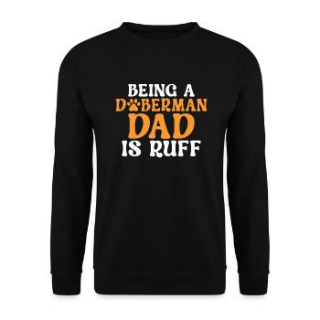Doberman Gifts - Unisex Pullover - Schwarz - Vorne - Alina (178cm) & Michal (187cm)