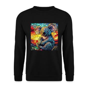 Koala - Unisex Pullover - Schwarz - Vorne - Alina (178cm) & Michal (187cm)