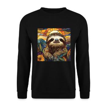 Faultier - Unisex Pullover - Schwarz - Vorne - Alina (178cm) & Michal (187cm)