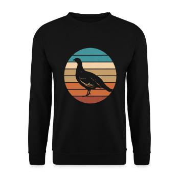 Auerhahn - Unisex Pullover - Schwarz - Vorne - Alina (178cm) & Michal (187cm)