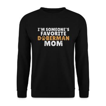Doberman Gifts - Unisex Pullover - Schwarz - Vorne - Alina (178cm) & Michal (187cm)