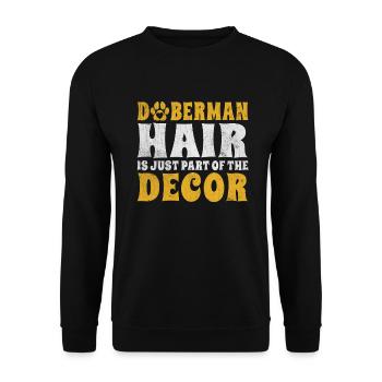 Doberman Gifts - Unisex Pullover - Schwarz - Vorne - Alina (178cm) & Michal (187cm)