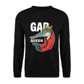 Gar - Unisex Pullover - Schwarz - Vorne - Alina (178cm) & Michal (187cm)