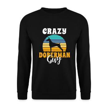 Doberman Gifts - Unisex Pullover - Schwarz - Vorne - Alina (178cm) & Michal (187cm)