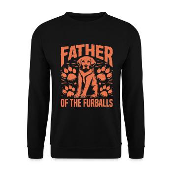 Dog Dad Gifts for Men - Unisex Pullover - Schwarz - Vorne - Alina (178cm) & Michal (187cm)