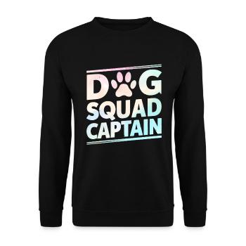 Dog Dad Gifts for Men - Unisex Pullover - Schwarz - Vorne - Alina (178cm) & Michal (187cm)