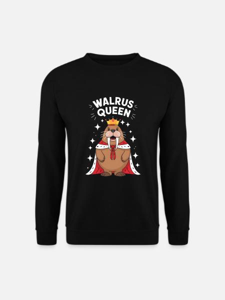Walross - Unisex Pullover - Schwarz