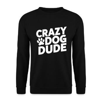 Dog Dad Gifts for Men - Unisex Pullover - Schwarz - Vorne - Alina (178cm) & Michal (187cm)