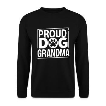 Cadeaux de grand-mère pour chien - Sweat-shirt Unisexe - noir - Devant - Alina (178cm) & Michal (187cm)
