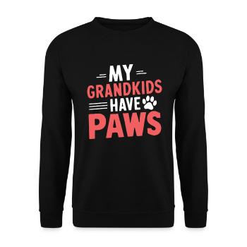 Dog Grandma Gifts - Unisex Sweatshirt - black - Front - Alina (178cm) & Michal (187cm)