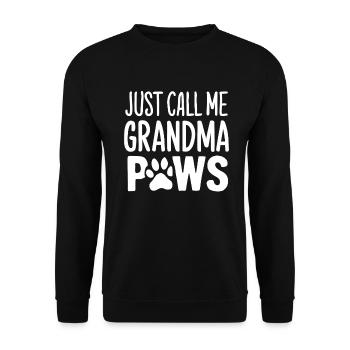 Cadeaux de grand-mère pour chien - Sweat-shirt Unisexe - noir - Devant - Alina (178cm) & Michal (187cm)
