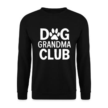 Cadeaux de grand-mère pour chien - Sweat-shirt Unisexe - noir - Devant - Alina (178cm) & Michal (187cm)