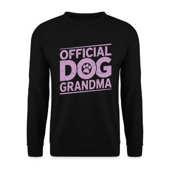 Cadeaux de grand-mère pour chien - Sweat-shirt Unisexe - noir - Devant - Alina (178cm) & Michal (187cm)