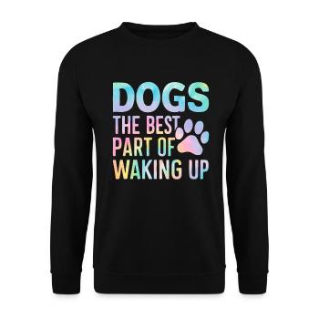 Dog Grandma Gifts - Unisex Sweatshirt - black - Front - Alina (178cm) & Michal (187cm)