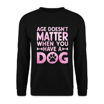 Dog Grandma Gifts - Unisex Sweatshirt - black - Front - Alina (178cm) & Michal (187cm)
