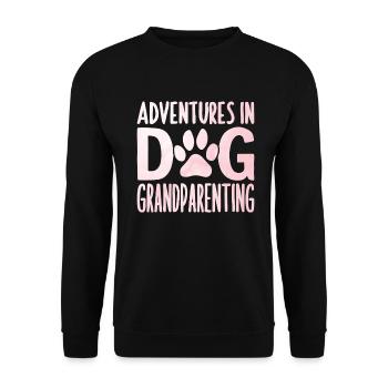 Cadeaux de grand-mère pour chien - Sweat-shirt Unisexe - noir - Devant - Alina (178cm) & Michal (187cm)