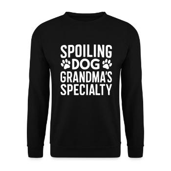 Dog Grandma Gifts - Unisex Sweatshirt - black - Front - Alina (178cm) & Michal (187cm)