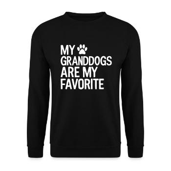 Dog Grandma Gifts - Unisex Sweatshirt - black - Front - Alina (178cm) & Michal (187cm)