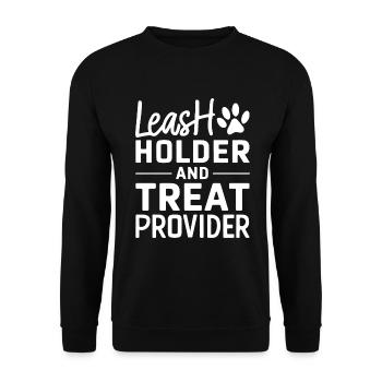 Cadeaux de grand-mère pour chien - Sweat-shirt Unisexe - noir - Devant - Alina (178cm) & Michal (187cm)