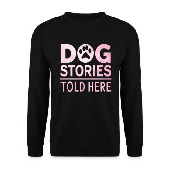 Cadeaux de grand-mère pour chien - Sweat-shirt Unisexe - noir - Devant - Alina (178cm) & Michal (187cm)