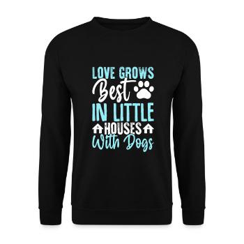 Dog Grandma Gifts - Unisex Sweatshirt - black - Front - Alina (178cm) & Michal (187cm)
