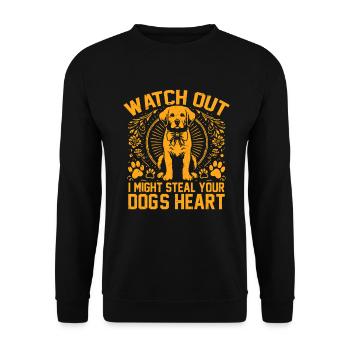 Dog Grandma Gifts - Unisex Sweatshirt - black - Front - Alina (178cm) & Michal (187cm)