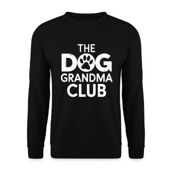Dog Grandma Gifts - Unisex Sweatshirt - black - Front - Alina (178cm) & Michal (187cm)