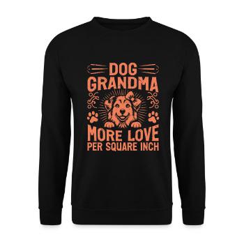 Cadeaux de grand-mère pour chien - Sweat-shirt Unisexe - noir - Devant - Alina (178cm) & Michal (187cm)