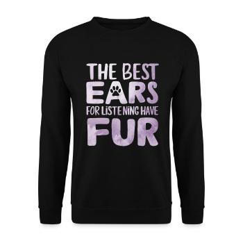 Dog Grandma Gifts - Unisex Sweatshirt - black - Front - Alina (178cm) & Michal (187cm)