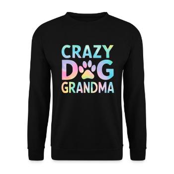 Dog Grandma Gifts - Unisex Sweatshirt - black - Front - Alina (178cm) & Michal (187cm)