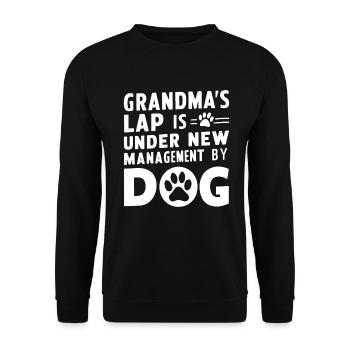 Dog Grandma Gifts - Unisex Sweatshirt - black - Front - Alina (178cm) & Michal (187cm)