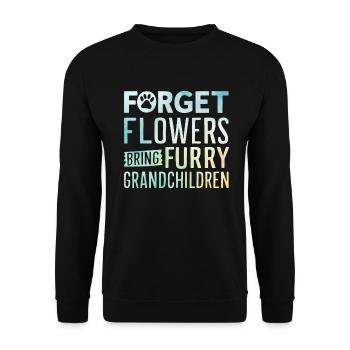 Cadeaux de grand-mère pour chien - Sweat-shirt Unisexe - noir - Devant - Alina (178cm) & Michal (187cm)