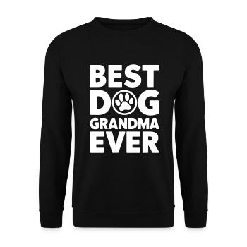 Cadeaux de grand-mère pour chien - Sweat-shirt Unisexe - noir - Devant - Alina (178cm) & Michal (187cm)