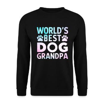 Cadeaux de grand-père chien - Sweat-shirt Unisexe - noir - Devant - Alina (178cm) & Michal (187cm)