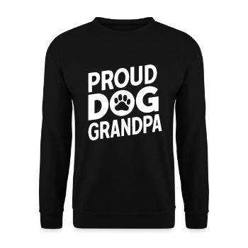 Cadeaux de grand-père chien - Sweat-shirt Unisexe - noir - Devant - Alina (178cm) & Michal (187cm)