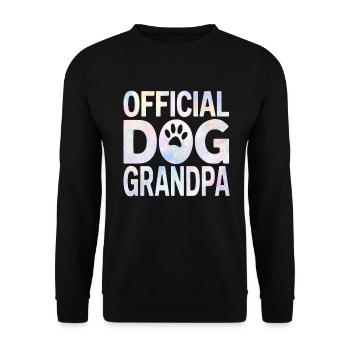 Cadeaux de grand-père chien - Sweat-shirt Unisexe - noir - Devant - Alina (178cm) & Michal (187cm)