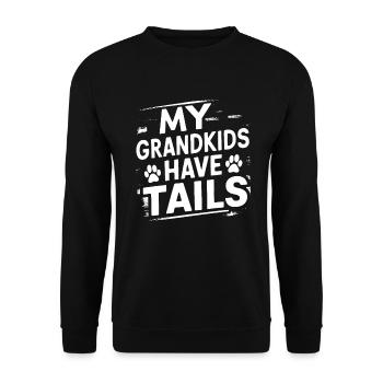 Cadeaux de grand-père chien - Sweat-shirt Unisexe - noir - Devant - Alina (178cm) & Michal (187cm)