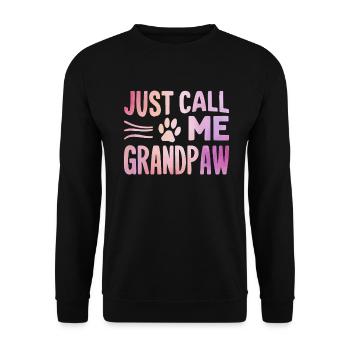 Dog Grandpa Gifts - Unisex Sweatshirt - black - Front - Alina (178cm) & Michal (187cm)