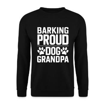 Dog Grandpa Gifts - Unisex Sweatshirt - black - Front - Alina (178cm) & Michal (187cm)