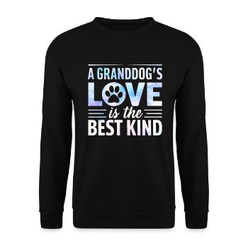 Cadeaux de grand-père chien - Sweat-shirt Unisexe - noir - Devant - Alina (178cm) & Michal (187cm)